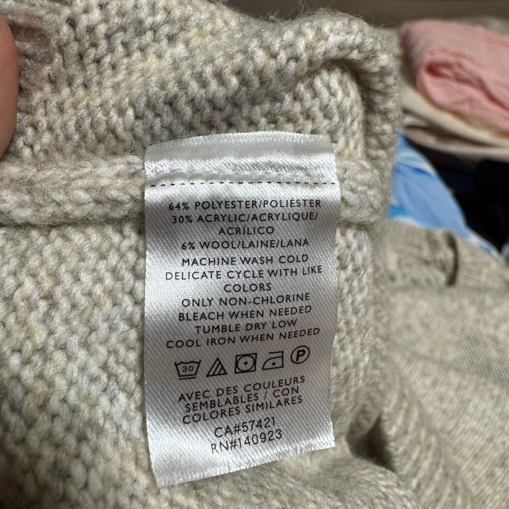 LOFT Cream Knit Sweater Dress - Picture 5 of 5
